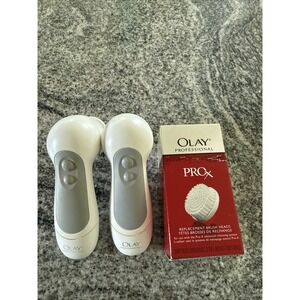 2 Olay Professional Pro-X Advanced Cleansing System & 2 New Brush Head